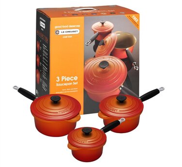 Набор ковшей профессиональный 3 предмета, оранжевый Le Creuset