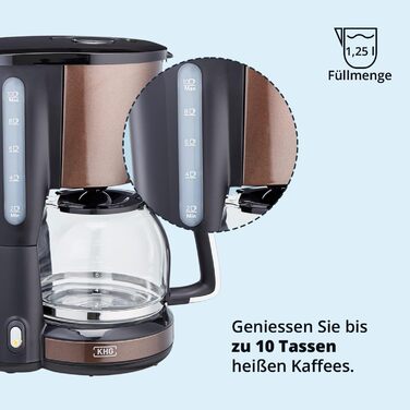 Кофемашина 1,25 л 1000 Вт Mokko Black KHG