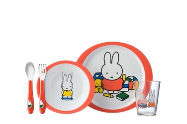 Набор детской посуды, 5 предметов Miffy plays Mepal