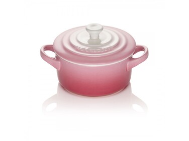 Мини-кокотница с крышкой 10 см, розовая Ombré Le Creuset