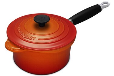 Ковш с крышкой 18 см, оранжевый Le Creuset