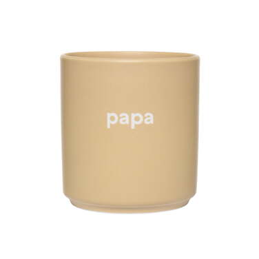 Кружка "Papa" 0,25 л Beige Favourite Design Letters