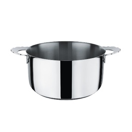 Кастрюля с двумя ручками 24 см 5 л металлик Dressed Alessi