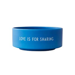 Пиала для закусок "Love is for sharing" 12 см Cobalt Blue Favourite Design Letters