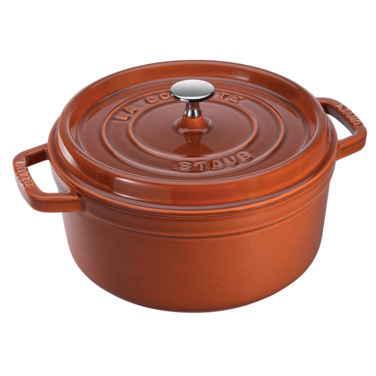 Кастрюля / жаровня 24 см с крышкой Burnt Orange Staub