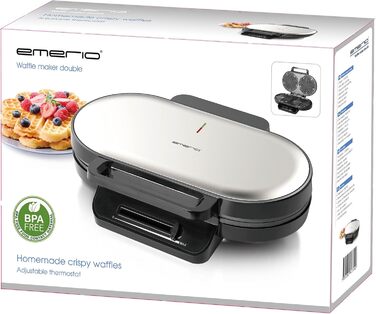 Двойная вафельница 1200 Вт Emerio