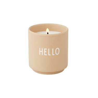 Свеча ароматическая "Hello" 6 х 5,5 см Beige Favourite Design Letters