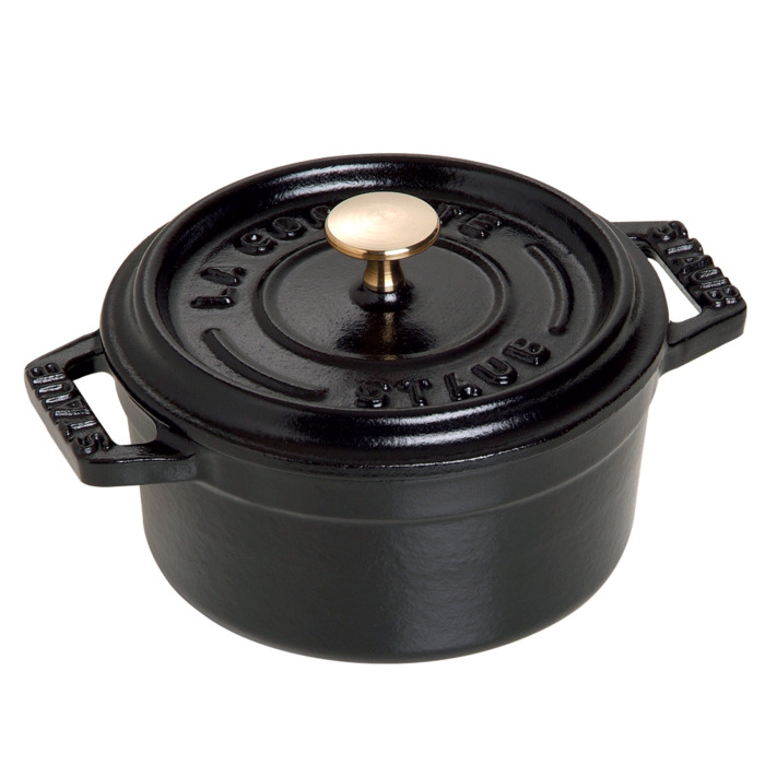 Мини-кастрюля / жаровня с крышкой 10 см Matte Black Staub