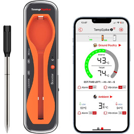 Беспроводной термометр для мяса ThermoPro TempSpike 150 м Bluetooth IP67 