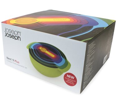 Набор мисок 9 предметов Nest Plus Multicolor Joseph Joseph