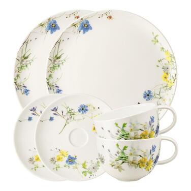 Кофейный сервиз на 2 персоны, 6 предметов, “Brillance Fleurs des Alpes” Rosenthal Classic