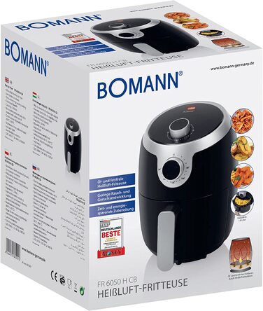 Фритюрница Bomann FR 6050 H CB / 1,8 л / 1000 Вт