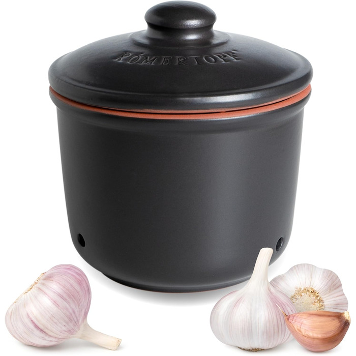 

Römertopf Горшок для чеснока 0,6 л Black Römertopf, Чёрный