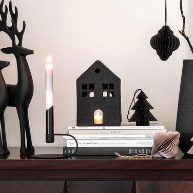 Подсвечник "Рождественский домик" 19 см Black Xmas Villeroy & Boch