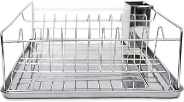 Сушилка для посуды 48 х 33 х 12 см XL Stainless Steel Relaxdays