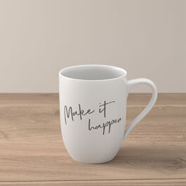 Кружка 340 мл "Make it happen", белая Statement Villeroy & Boch