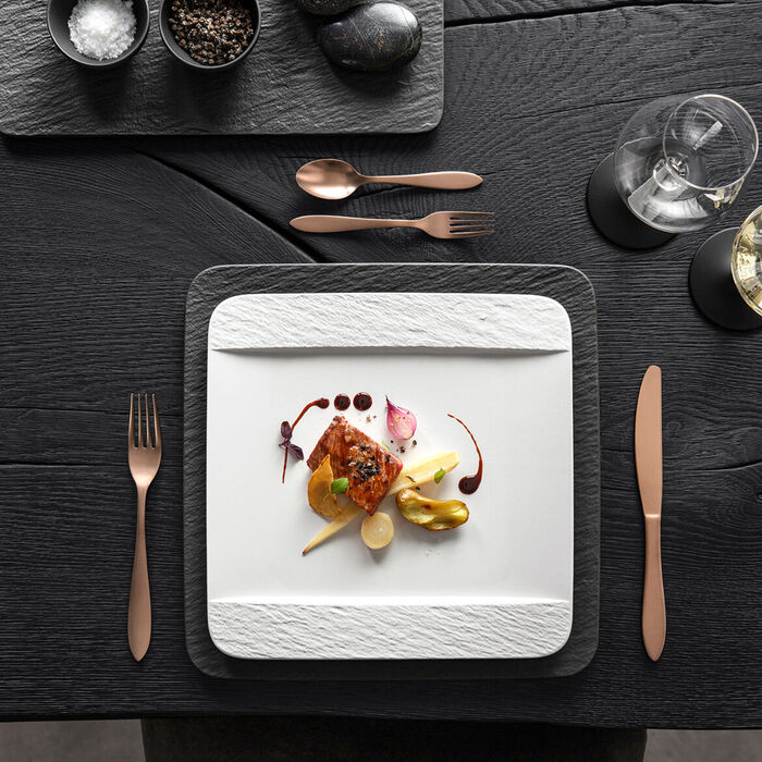 Тарелка 28 см White Manufacture Rock Blanc Villeroy & Boch