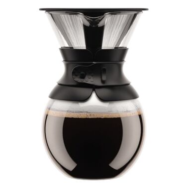 Кофейник с фильтром черный, 1 л, Pour Over Bodum