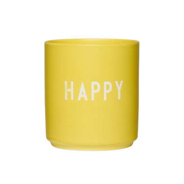 Кружка "Happy" 0,25 л Yellow Favourite Design Letters