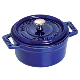 Мини-кастрюля / жаровня с крышкой 10 см Dark Blue Staub