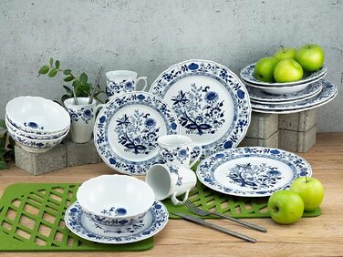 Столовый сервиз из фарфора на 4 человека 16 предметов Zwebel Pattern Series CreaTable