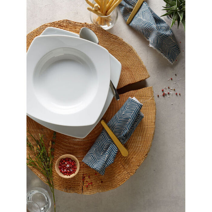 Тарелка для супа квадратная 22х22 см белая Simply Fresh Vivo Villeroy & Boch